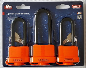Abus Hänglås 70IB släpvagns-kit LL 3-pack