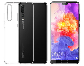 Huawei P20 - Transparent Shell + Fully Hardened Protective Glass Anti Blue-Light