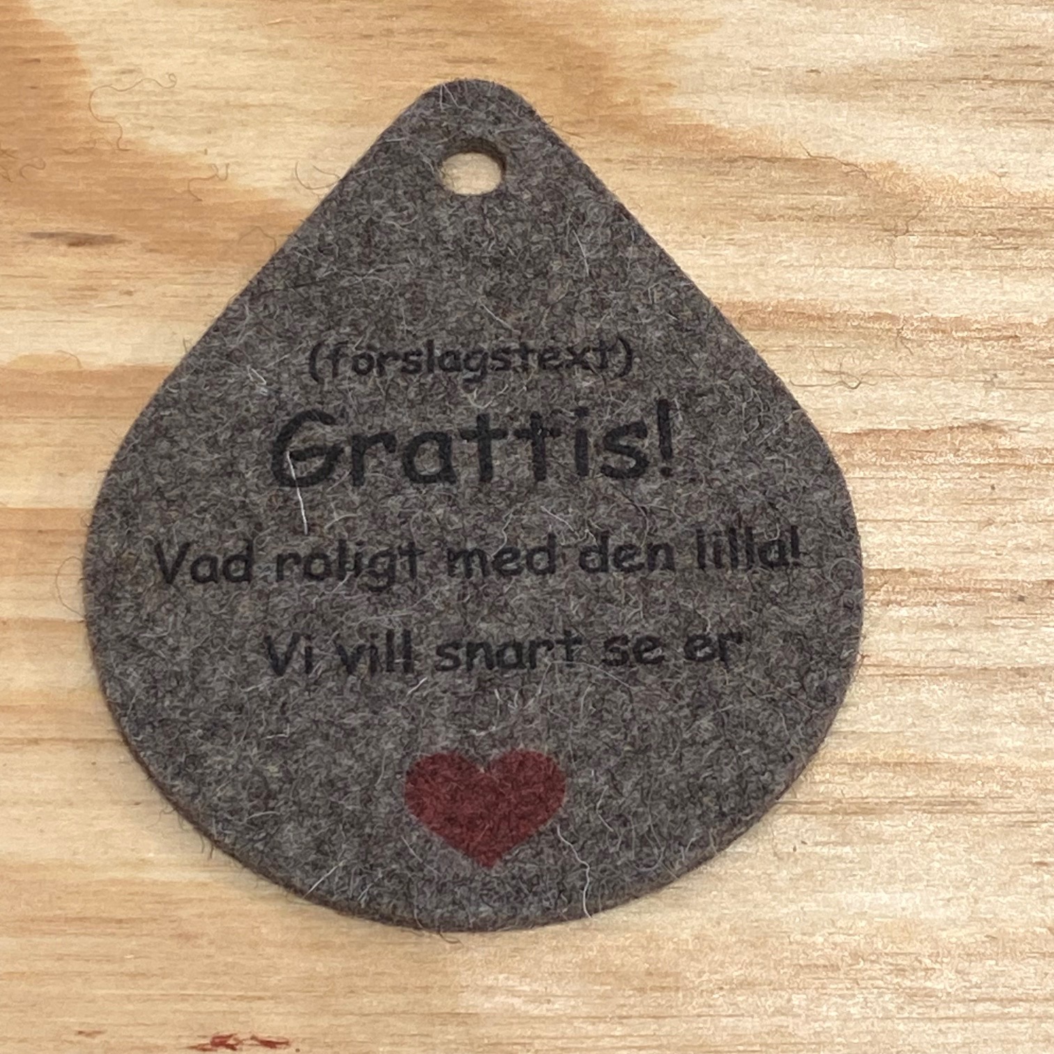 Your unique message on a wool card! - 3