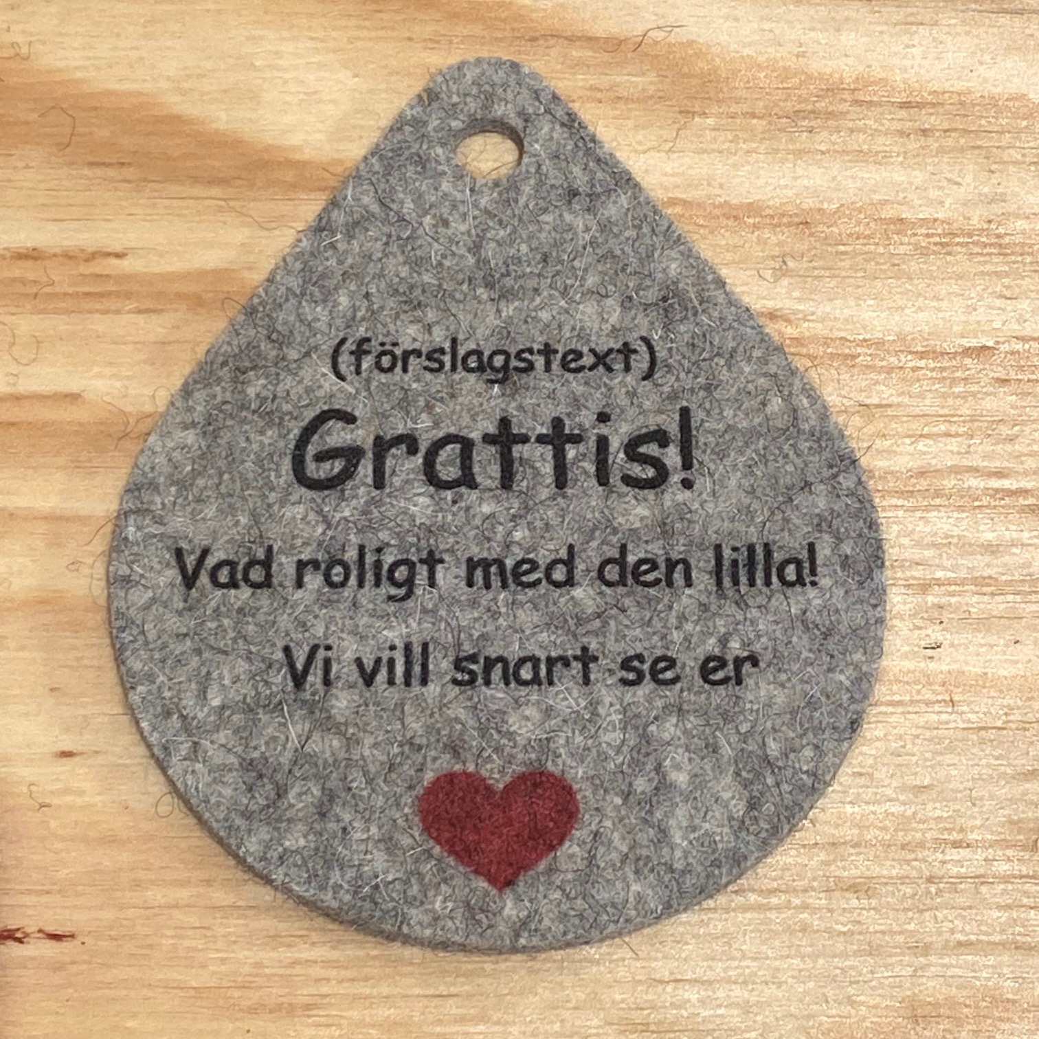 Your unique message on a wool card! - 4