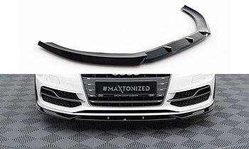 Maxton - FRONT SPLITTER V.2 AUDI S3 / A3 S-LINE SPORTBACK / HATCHBACK 8V