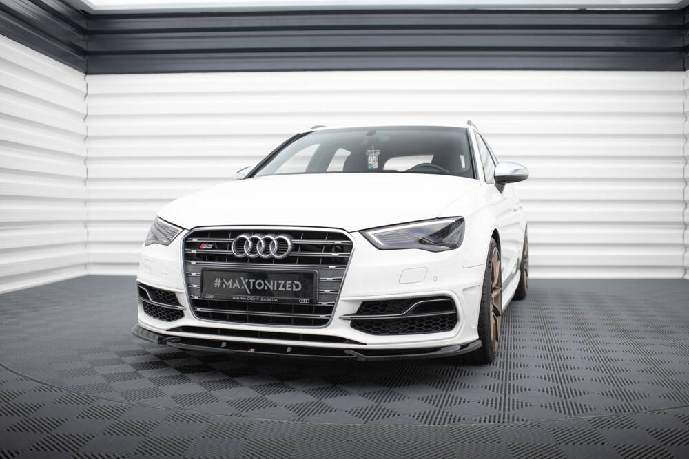 Maxton - FRONT SPLITTER V.2 AUDI S3 / A3 S-LINE SPORTBACK / HATCHBACK 8V - 4