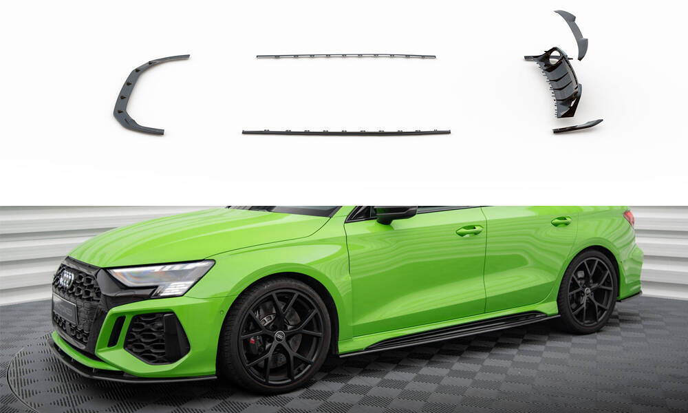 Maxton - OD CARBON SPLITTERS AUDI RS3 8Y SEDAN - Komplett Kit 