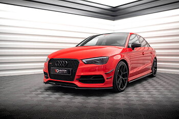 Maxton - FRONT BUMPER WINGS (CANARDS) AUDI S3 / A3 S-LINE 8V SEDAN / CABRIO