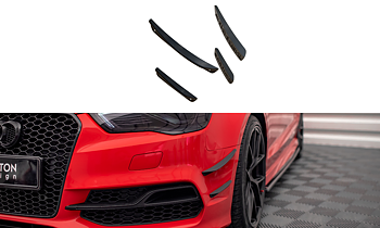 Maxton - FRONT BUMPER WINGS (CANARDS) AUDI S3 / A3 S-LINE 8V SEDAN / CABRIO