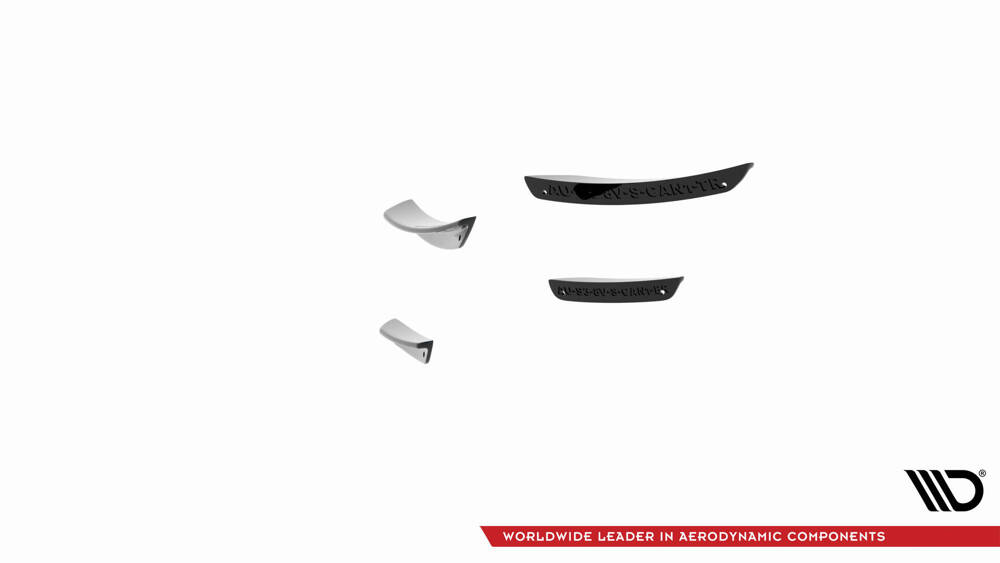 Maxton - FRONT BUMPER WINGS (CANARDS) AUDI S3 / A3 S-LINE 8V SEDAN / CABRIO - 7