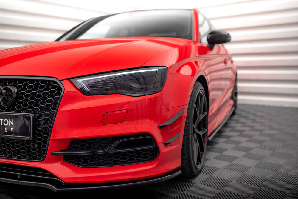 Maxton - FRONT BUMPER WINGS (CANARDS) AUDI S3 / A3 S-LINE 8V SEDAN / CABRIO - 3