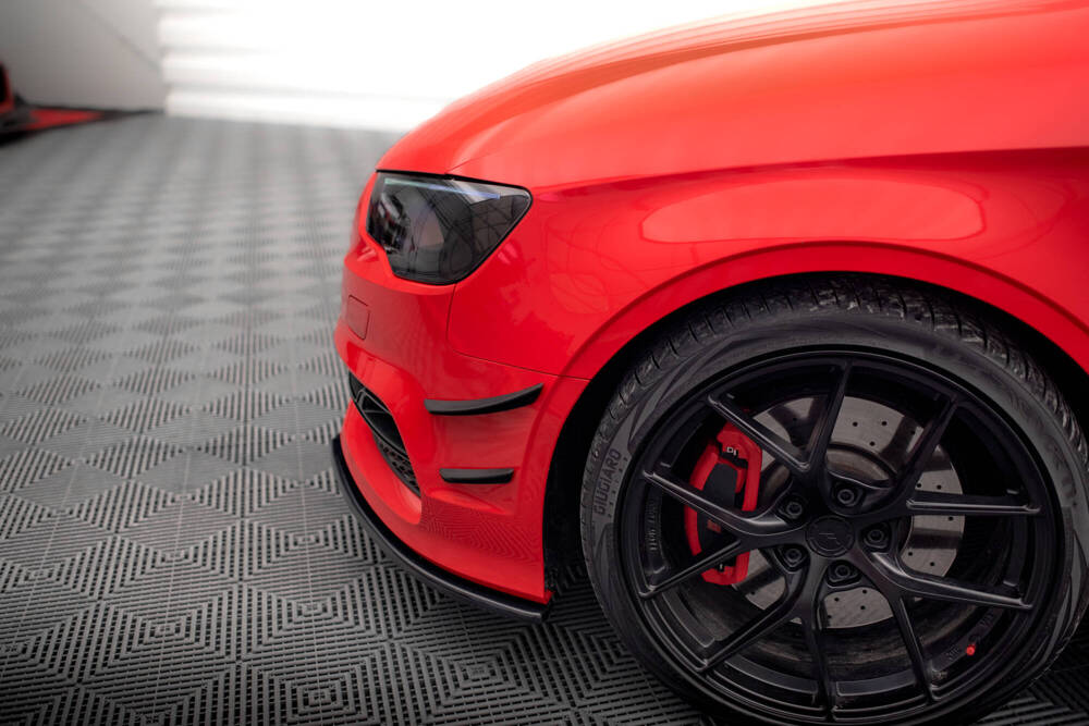 Maxton - FRONT BUMPER WINGS (CANARDS) AUDI S3 / A3 S-LINE 8V SEDAN / CABRIO - 4