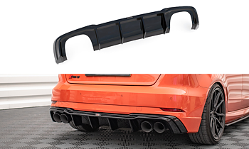 Maxton - REAR VALANCE + MILLTEK SPORT EXHAUST AUDI RS3 SPORTBACK AVGASSYSTEM 8V FACELIFT