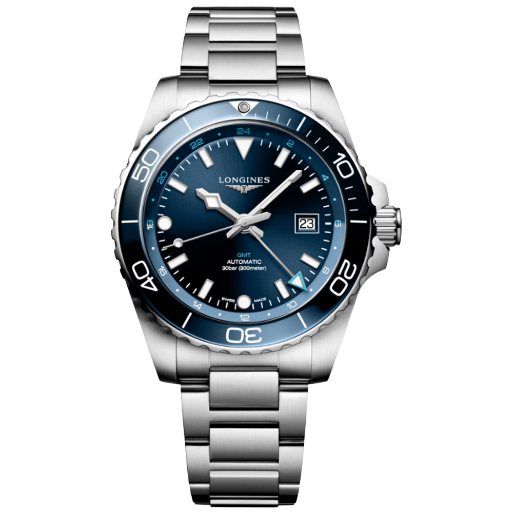 L3.890.4.96.6 Longines Hydroconquest GMT 43 blå
