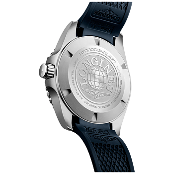 L3.890.4.96.9 Longines Hydroconquest GMT 43 blå gummiband