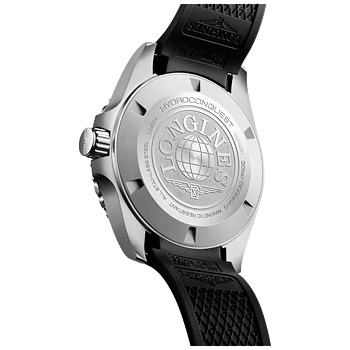 L3.890.4.56.9 Longines Hydroconquest GMT 43 svart gummiband