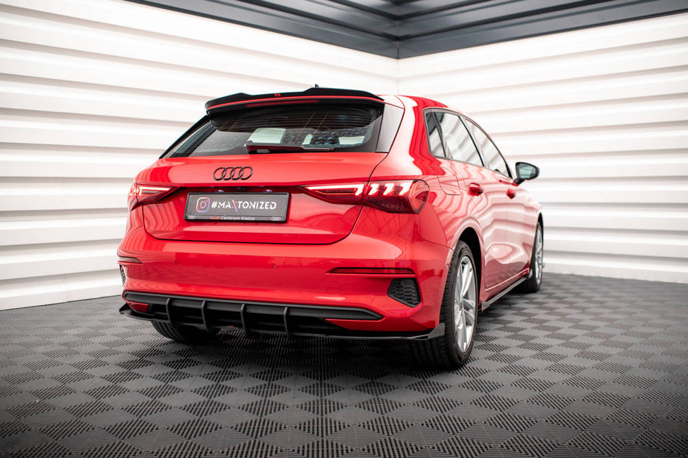 Maxton - STREET PRO REAR VALANCE + FLAPS AUDI A3 SPORTBACK 8Y - 2