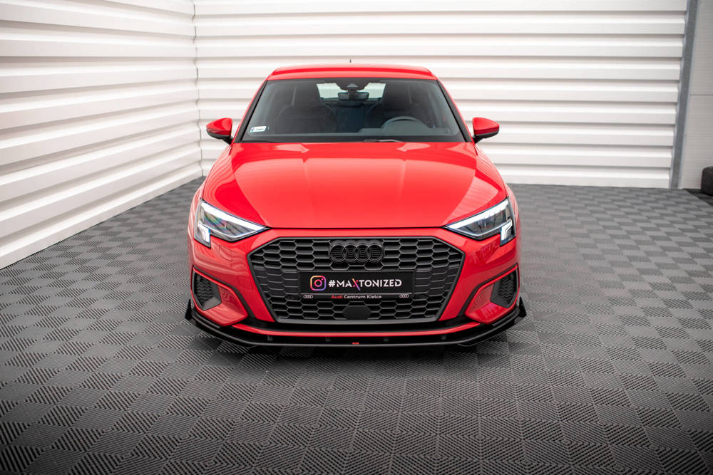 Maxton - STREET PRO FRONT SPLITTER + FLAPS AUDI A3 8Y - 2