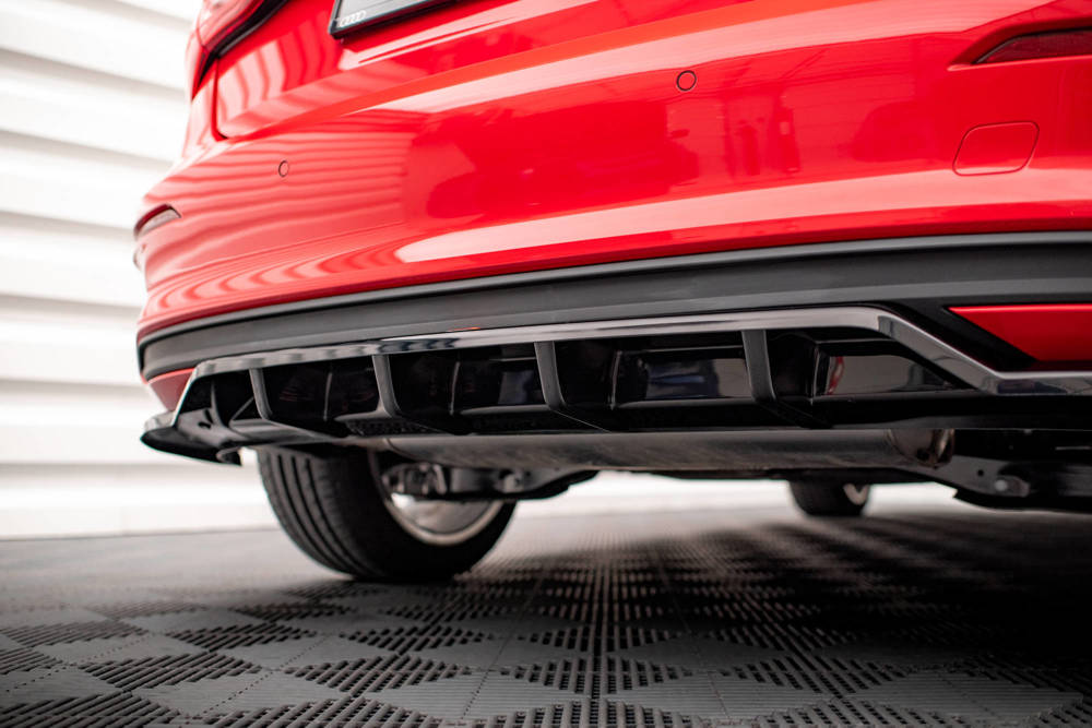 Maxton - CENTRAL REAR SPLITTER (WITH VERTICAL BARS) AUDI A3 SPORTBACK 8Y - 3