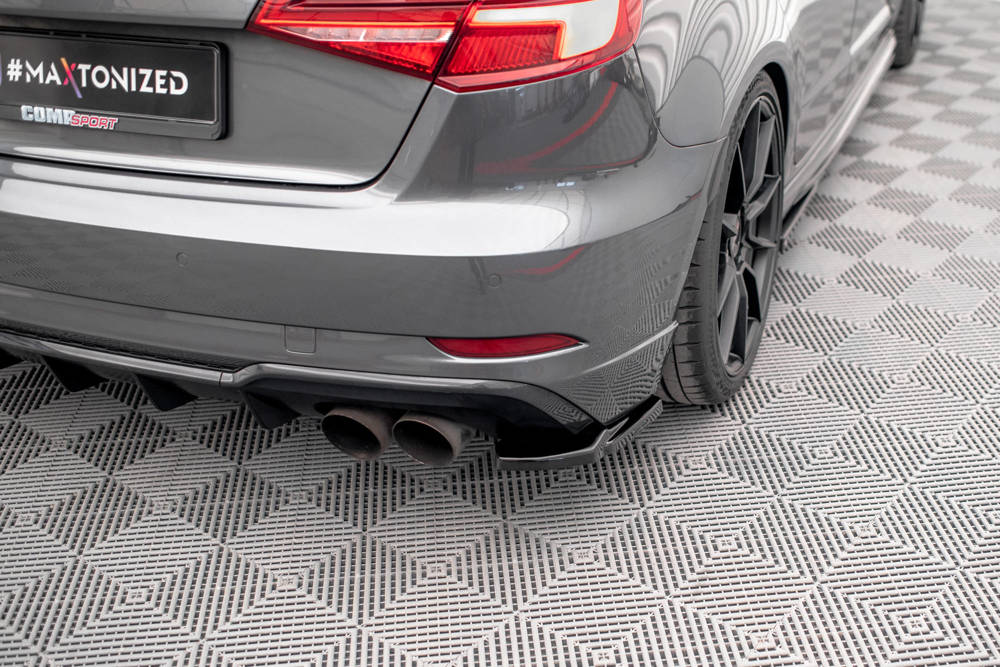 Maxton - REAR SIDE SPLITTERS V.1 AUDI S3 SPORTBACK 8V FACELIFT - 2