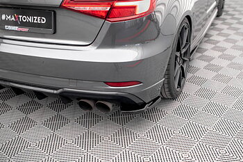 Maxton - REAR SIDE SPLITTERS V.1 AUDI S3 SPORTBACK 8V FACELIFT