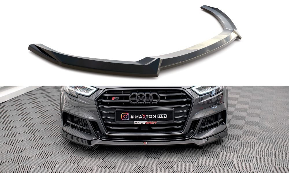 Maxton - FRONT SPLITTER V.3 AUDI S3 / A3 S-LINE SPORTBACK 8V FACELIFT