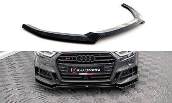 Maxton - FRONT SPLITTER V.2 AUDI S3 / A3 S-LINE SPORTBACK 8V FACELIFT