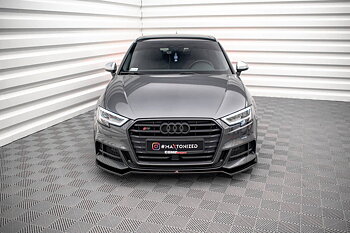 Maxton - FRONT SPLITTER V.2 AUDI S3 / A3 S-LINE SPORTBACK 8V FACELIFT