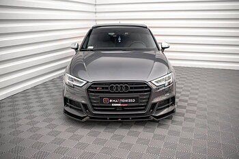 Maxton - FRONT SPLITTER V.1 AUDI S3 / A3 S-LINE SPORTBACK 8V FACELIFT