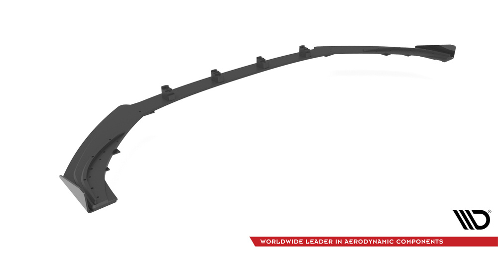 Maxton - STREET PRO FRONT SPLITTER V.1 + FLAPS AUDI S3 / A3 S-LINE SPORTBACK 8V FACELIFT - 6