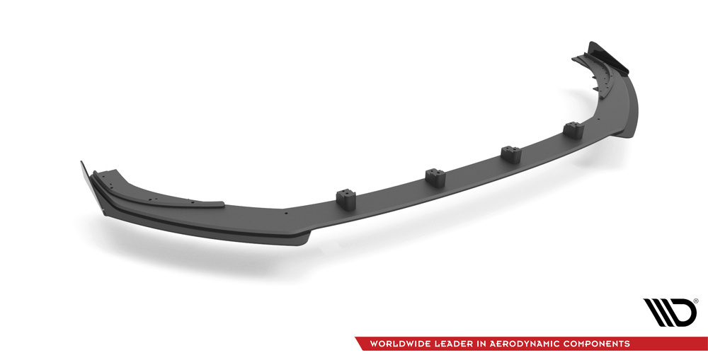 Maxton - STREET PRO FRONT SPLITTER V.1 + FLAPS AUDI S3 / A3 S-LINE SPORTBACK 8V FACELIFT - 5