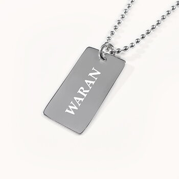 Dogtag medisin- og ICE Anheng - Sølv