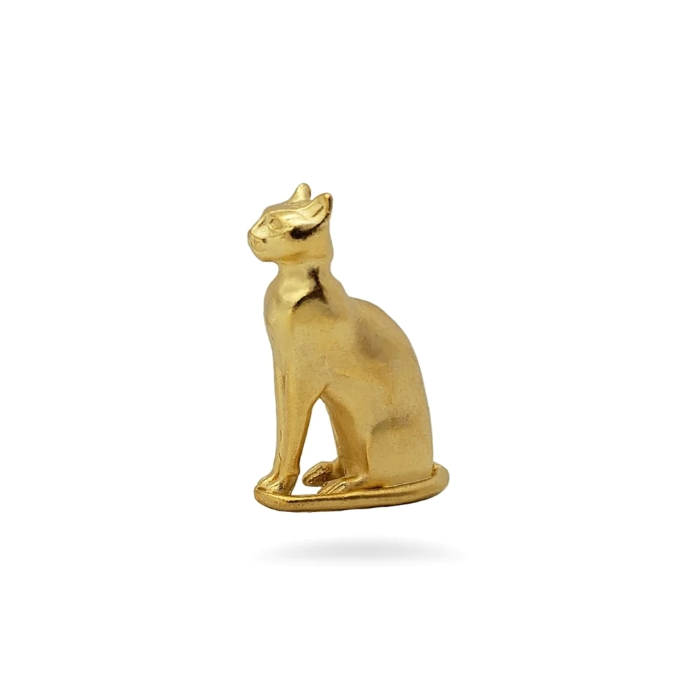 Brosch/Pin Bastet, förgyllt tenn