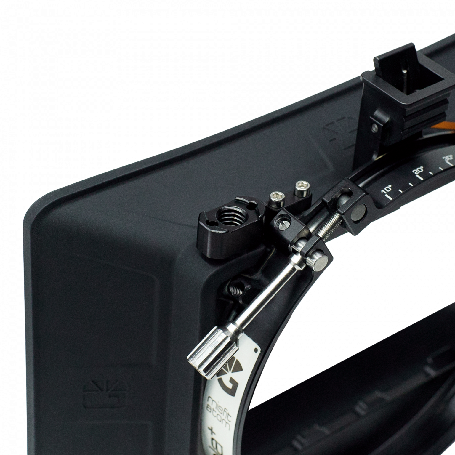 Bright Tangerine ARRI Accessory Mount for Misfit Atom Pola+ - 2