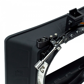Bright Tangerine ARRI Accessory Mount for Misfit Atom Pola+