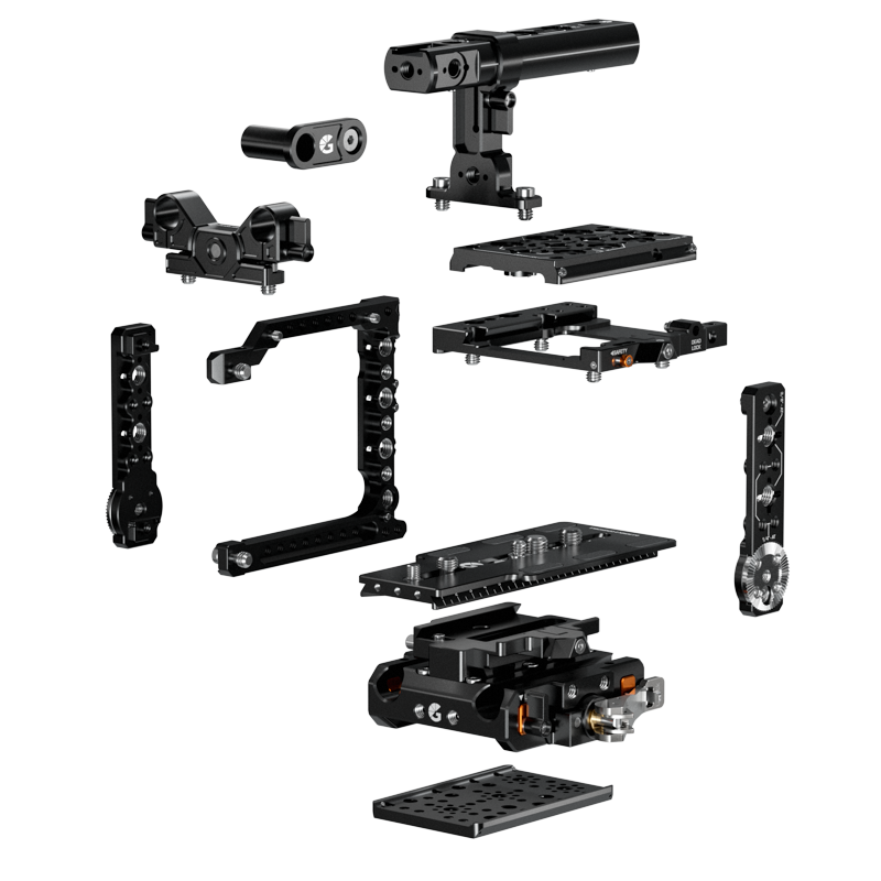 Bright Tangerine LeftField 3 Expert Kit for RED V-RAPTOR (DJI Ronin 2)