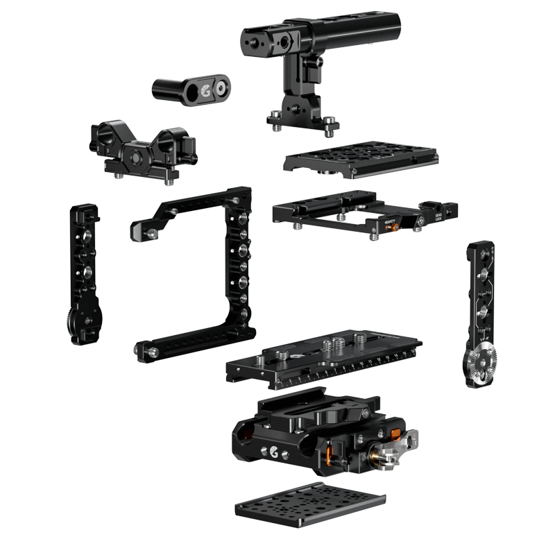 Bright Tangerine LeftField 3 Expert Kit for RED V-RAPTOR (Movi Pro) - 3