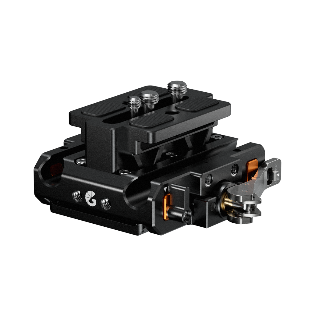 Bright Tangerine LeftField 3 QR Baseplate (Standard) for RED V-RAPTOR - 2