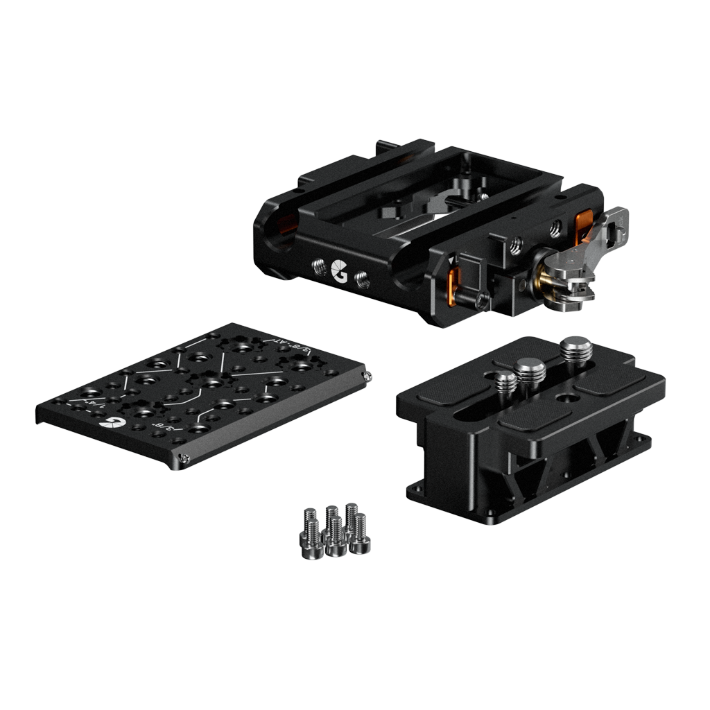 Bright Tangerine LeftField 3 QR Baseplate (Standard) for RED V-RAPTOR