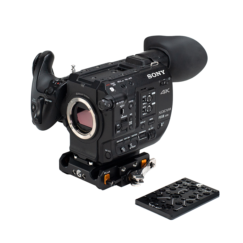 Bright Tangerine LeftField 3 Sony FS5 QR Baseplate - 8