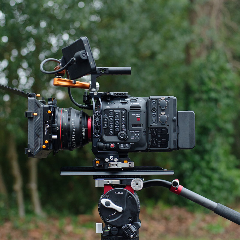 Bright Tangerine Canon C500 Mk II/C300 Mk III LeftField Side Plate Kit - 7