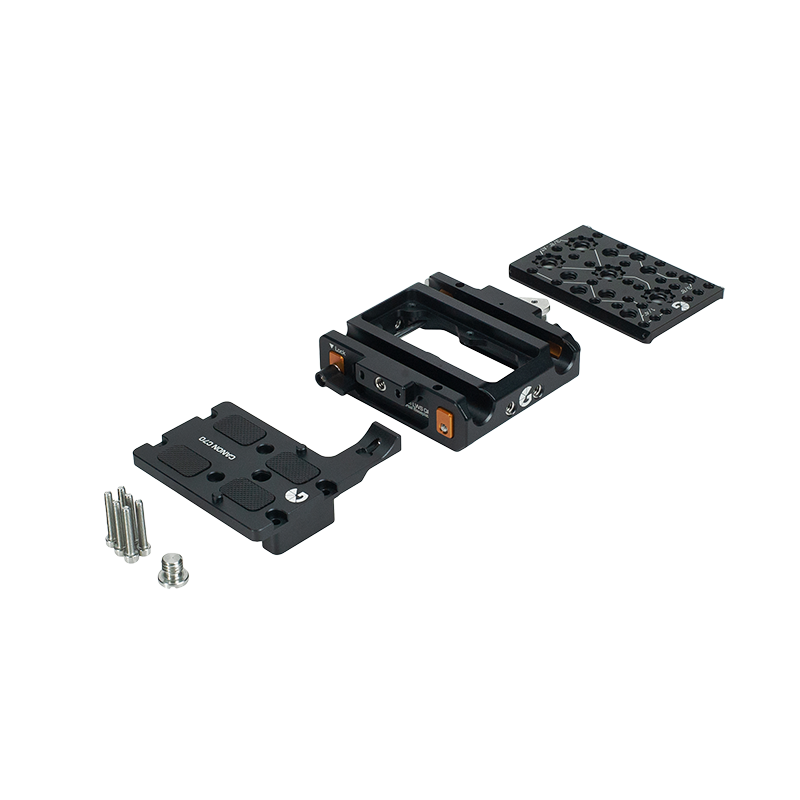 Bright Tangerine LeftField 3 Canon C70 QR Baseplate (Standard) - 5