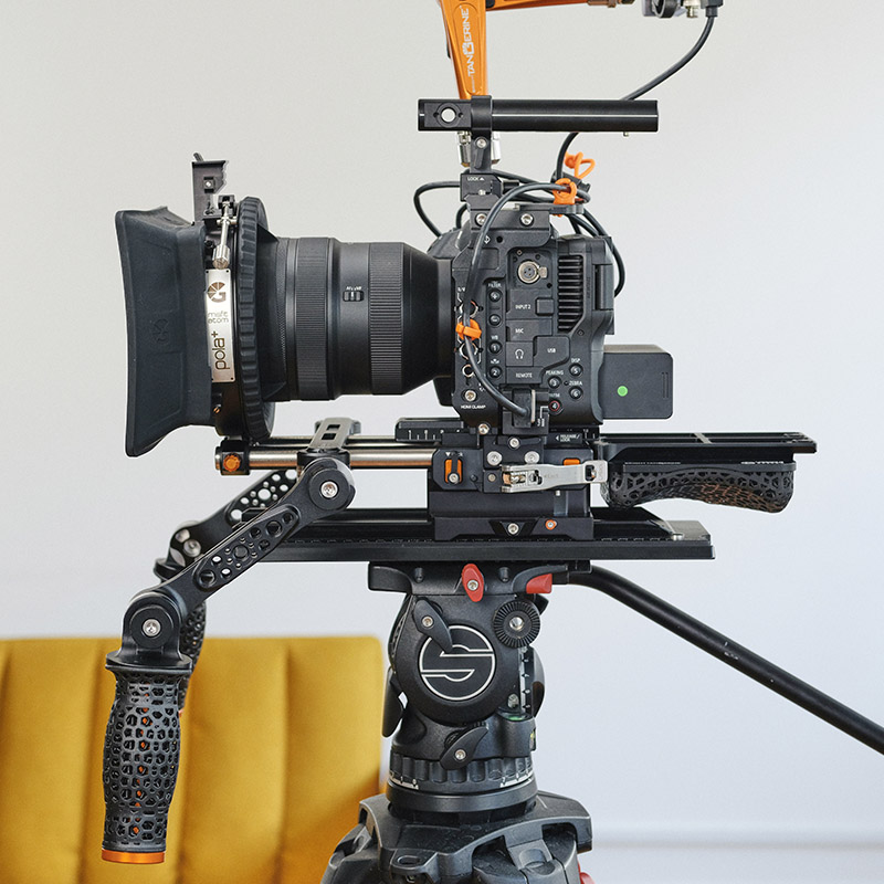 Bright Tangerine KASBAH Shoulder Pad ARRI Dovetail Riser - 8