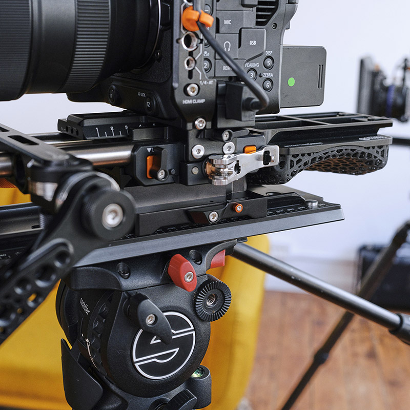 Bright Tangerine KASBAH Shoulder Pad ARRI Dovetail Riser - 5
