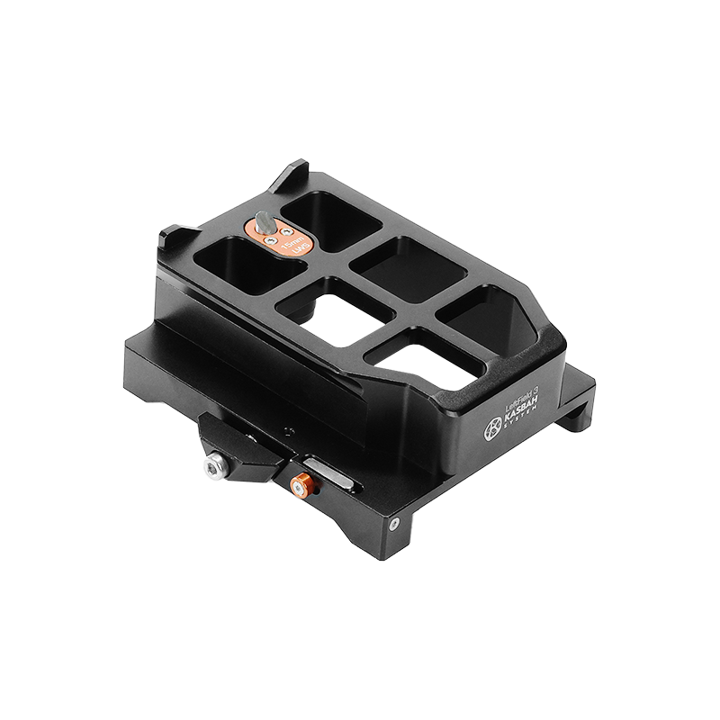 Bright Tangerine KASBAH Shoulder Pad ARRI Dovetail Riser - 3