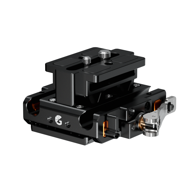 Bright Tangerine LeftField 3 QR Baseplate (Standard) for RED KOMODO & KOMODO-X - 3