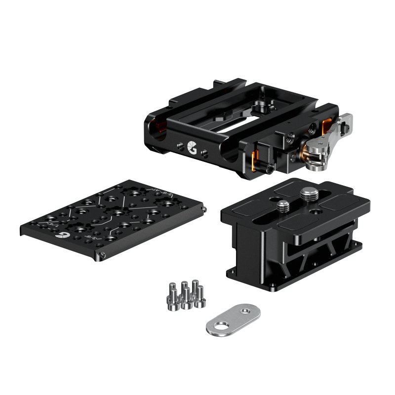 Bright Tangerine LeftField 3 QR Baseplate (Standard) for RED KOMODO & KOMODO-X - 2
