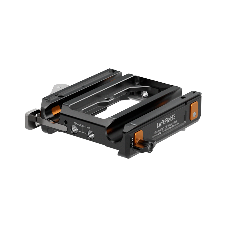 Bright Tangerine LeftField 3 ARRI BUD Compatible 15mm LWS Baseplate for Sony Burano - 2