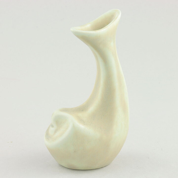 Lillemor Mannerheim (1955) Modern Off-White Whale Vase 9 cm