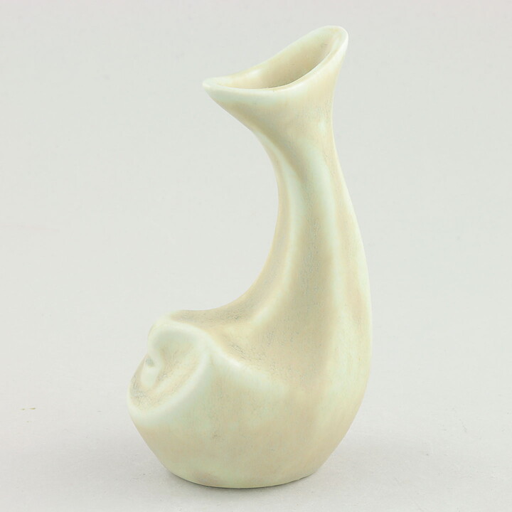 Lillemor Mannerheim (1955) Modern Off-White Whale Vase 9 cm