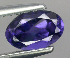 Preciosa piedra preciosa de iolita natural ovalada de 0,40 ct. - 3