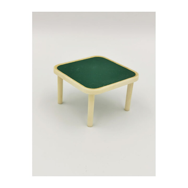 Dockhus Second Hand - Grönt Plastbord Vintage Lundby skala