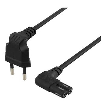 Apparatkabel Vinklad 2m