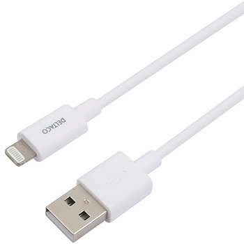 USB-A- Lightning kabel,2m vit